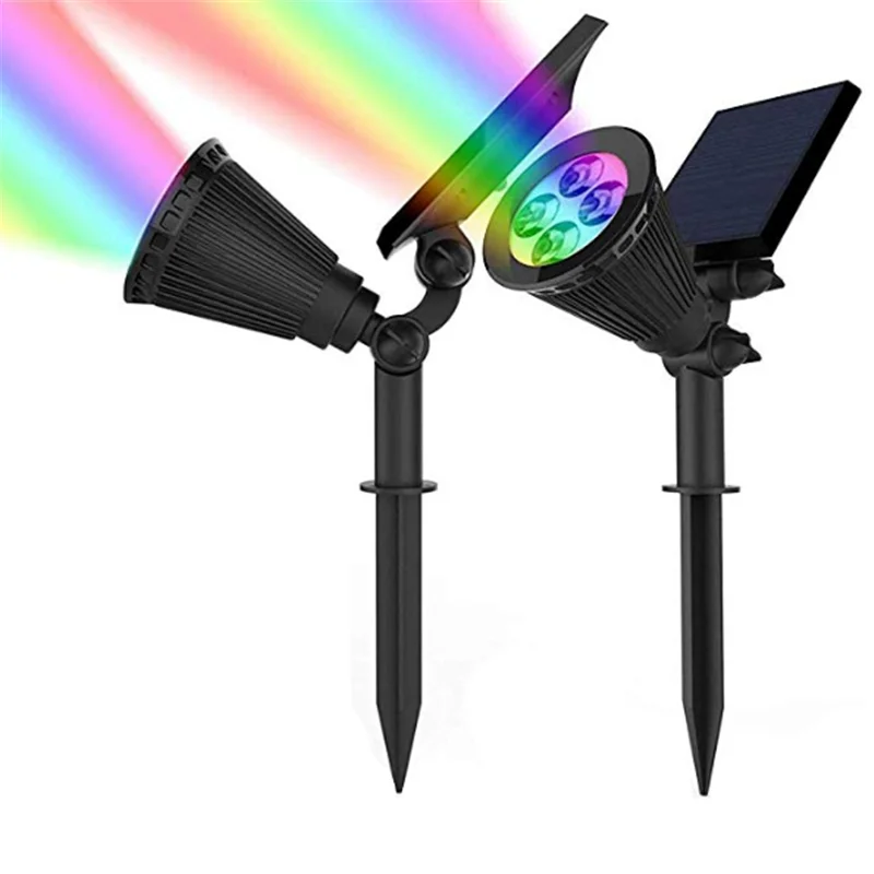 Водонепроницаемый IP65 Открытый сад 4 LED Солнечный Свет Супер яркость Сад газон