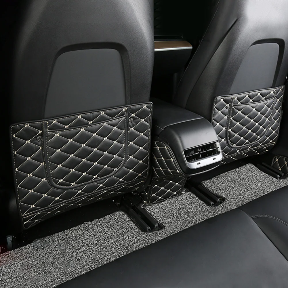 3 шт. чехол на заднее сиденье из искусственной кожи защитный автомобильный коврик