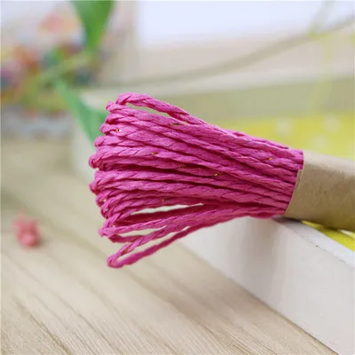 10 м красочные бумажные веревки DIY ручной работы ремесло для свадьбы торт из конфет Печенье Подарочная коробка упаковочный обмоточный Декор - Цвет: style 10