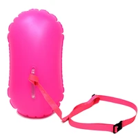 pva new inflated portable safety lifesaving swimming buoy with waist belt outdoor water sports conspicuous color swimming bag