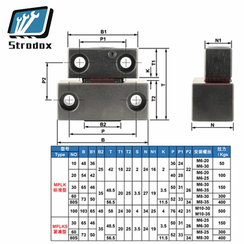

MPLK latch lock MPLK 10 MPLK 20 MPLK 30 MPLK 60 MPLK 80s standard card wheel type clamping buckle mold latch lock