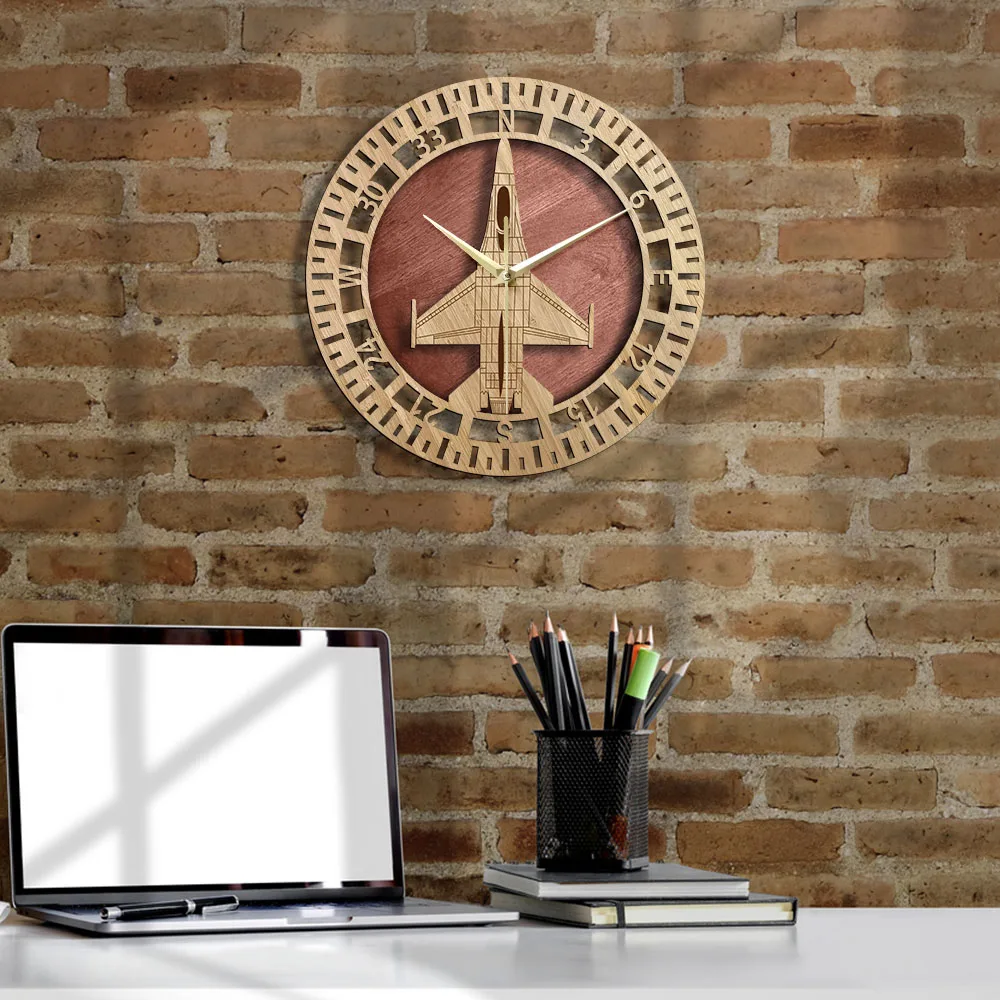 Настенные часы Сокол ручной работы в стиле милитари Декор для дома бесшумные