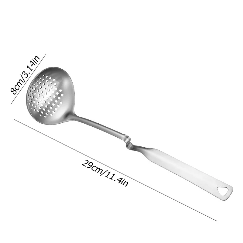 1 шт. Нержавеющая сталь Совок фильтр смазки ложка половник-дуршлаг суп