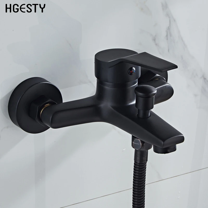 Смеситель для ванны набор душа медный настенный тройной смеситель ванной