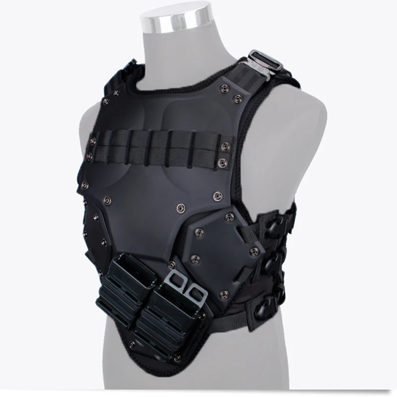 

Airsoft TF3 Tactical Vest CS Paintball Protective Tactical Vest Waistcoat with 5.56 Magazine Pouches for G.I JOE