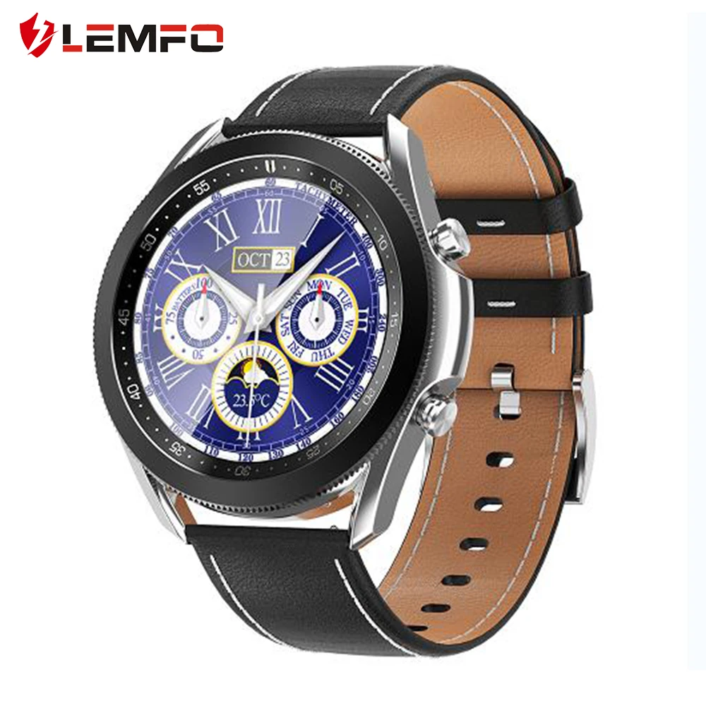 LEMFO Смарт часы для мужчин IP68 водонепроницаемый вызовов через Bluetooth мужские с