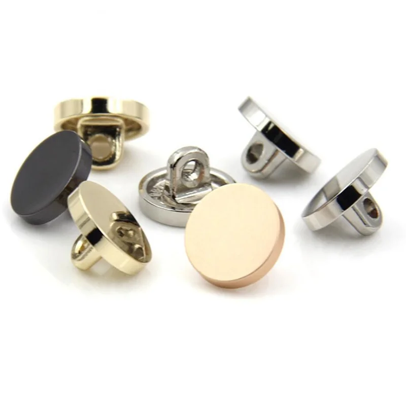 

1lot=10PCS Sewing accessories metal decorative buttons for clothing bouton fantaisie botones for crafts color:silver gold black