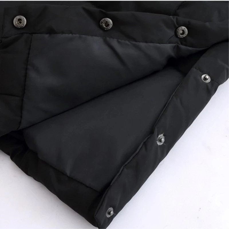 Winter Men's Black Down Jacket New Winter Male Super Length Smart Casual Down Jacket Detachable Fox Fur Hooded Long Coat S-5XL