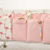 bedside storage bag baby crib organizer hanging bag for dormitory bed bunk bed rails book toy diaper pockets bed holder