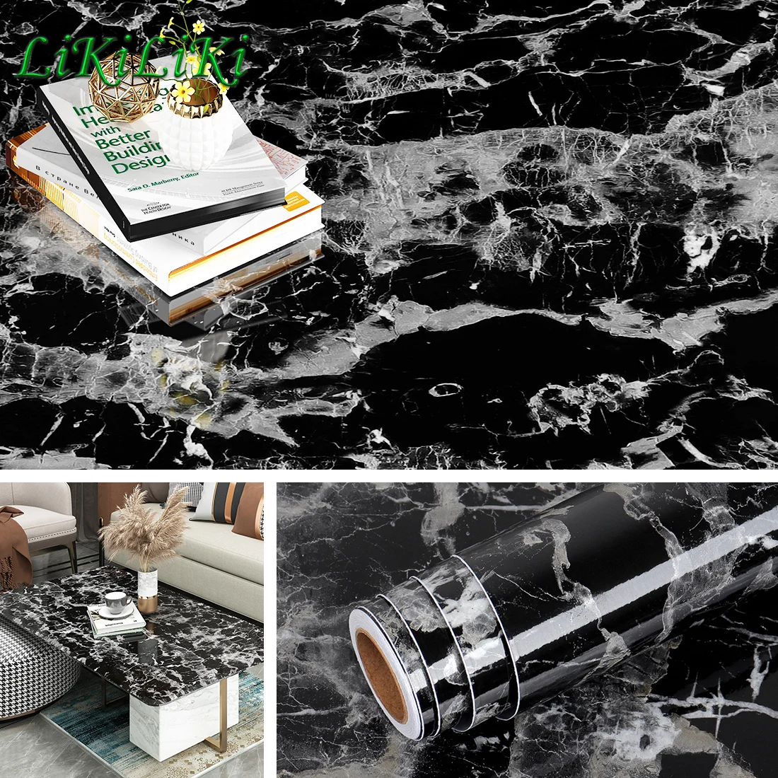 

50 Colors Self Adhesive Marble Wallpaper Peel And Stick Waterproof Bathroom Kitchen Cabinets Desktop Stickers Home Decor Film