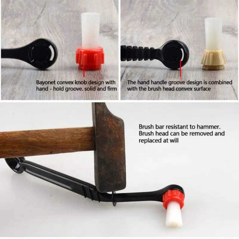 Пластиковая ручка щетка для очистки кофе с ложкой домашнего Эспрессо машина