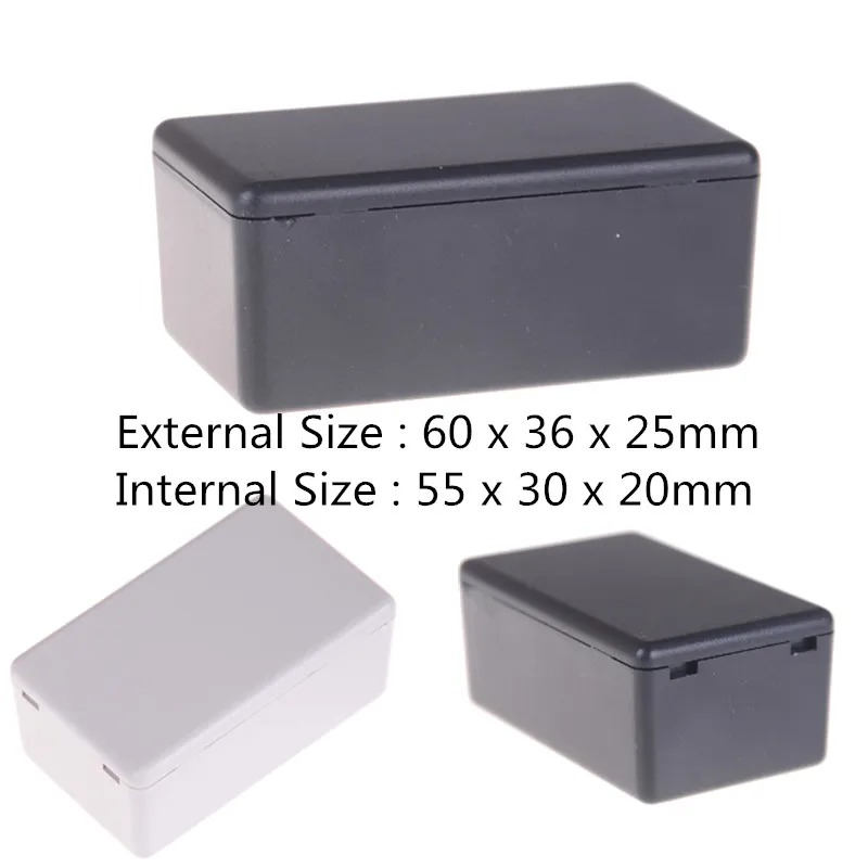 

Waterproof Plastic Electric Project Case Junction Box White Black 60*36*25mm High Quality