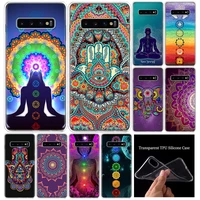 mandala chakra yoga silicone soft phone case for samsung galaxy a51 a71 a70 a50 a40 a30 a20e a10s m30s a21 a6 a7 a8 a9 cover coq