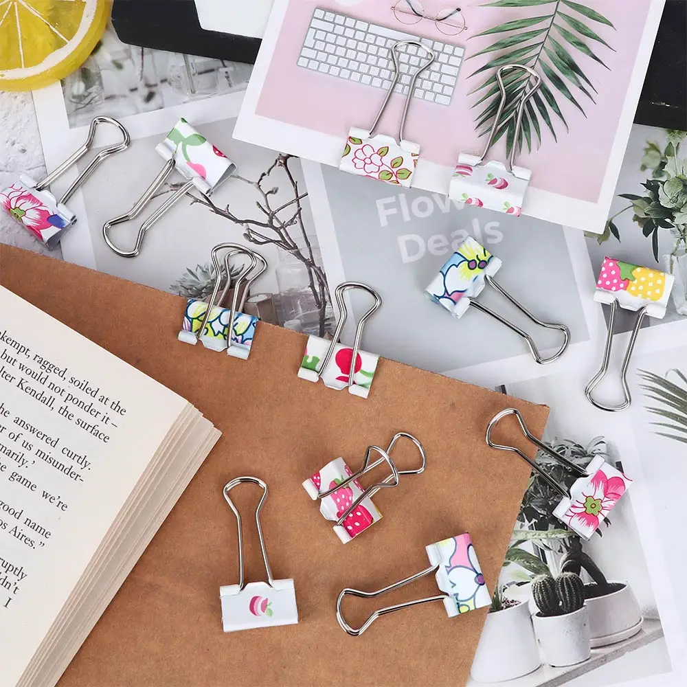 20 шт./упак. металлический мульти Открыватель Цвет файл зажим Бумага зажимы