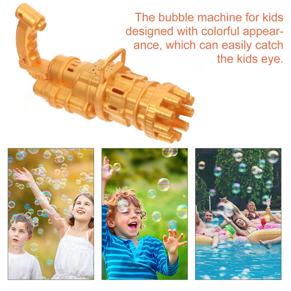 

1 Set Bubble Shooter Bubble Machine Portable Bubble Blower Without Battery