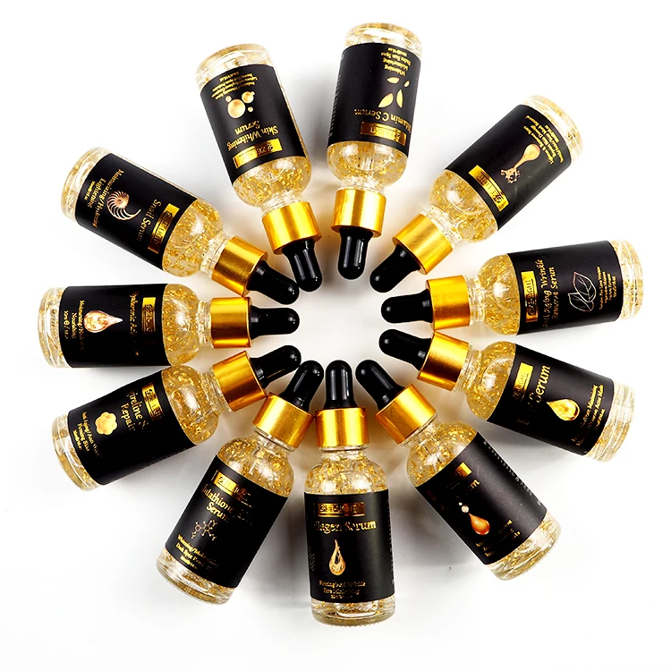 24k Золотая гиалуроновая кислота уход за кожей с сывороткой косметика увлажняющая