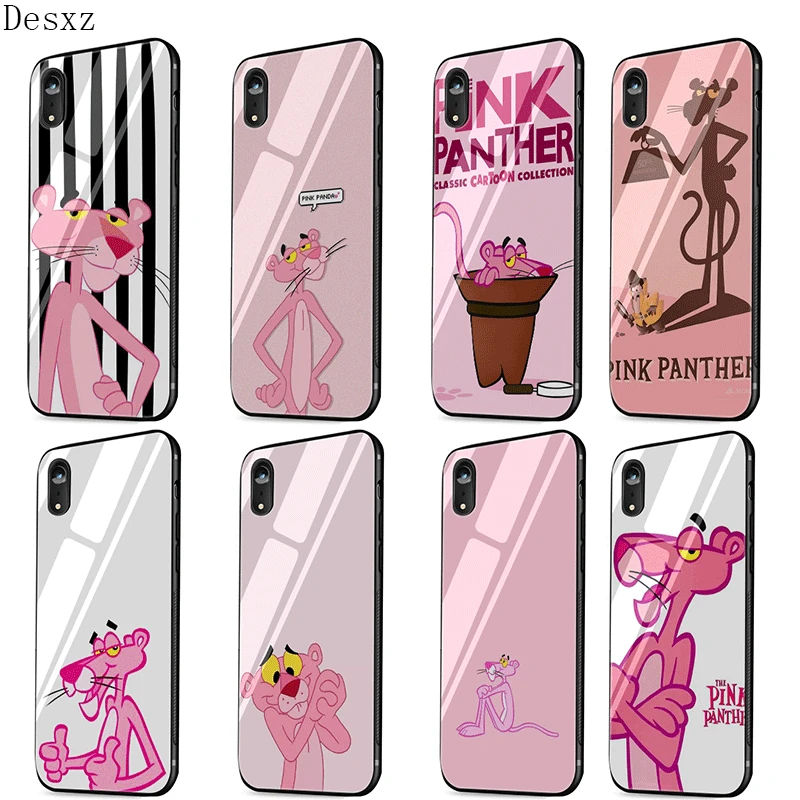 Стеклянный чехол для телефона TPU стекло iPhone 5 5s SE 6 6S 7 8 Plus 11 Pro XR X XS Max Розовая