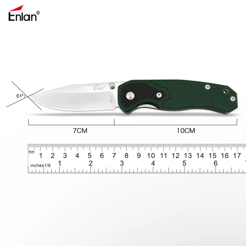 Enlan M023 горячая Распродажа складной нож 8Cr13Mov лезвие G10 ручные ножи с подвесным