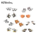 Новые акриловые серьги Possum 2019, милая эпоксидная смола, забавная полимерная серьга