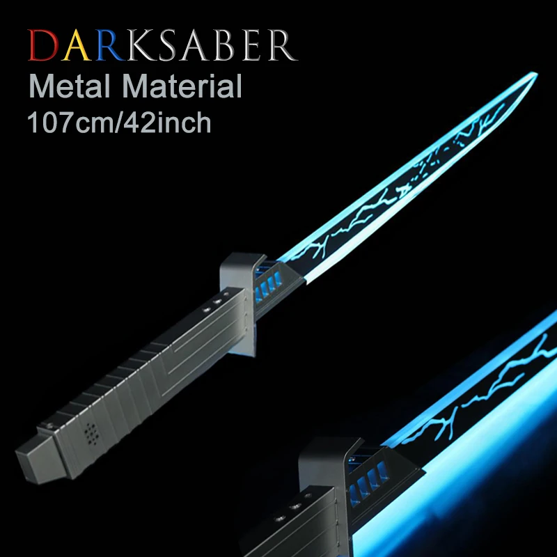 

RGB 107cm Lightsaber Darksaber Dark Sword Laser Saber Samurai Knife Laser Saber Flash Katana Fightable Sabre De Luz Weapons