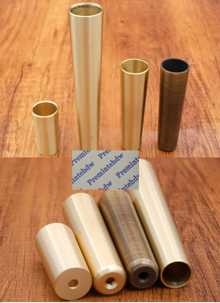 2 шт./лот твердая латунная крышка наконечника для современного шкафа середины