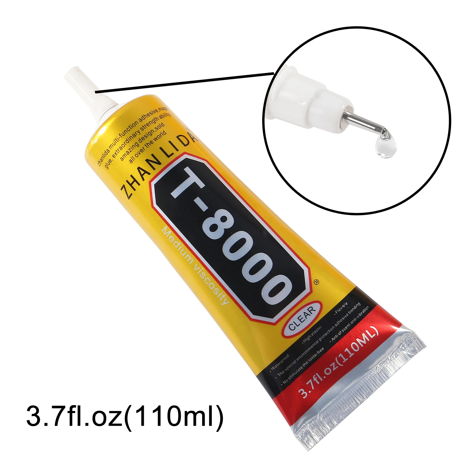 

110 мл Многоцелевой строительный клейкий гель для украшений и ногтей T8000 Diy для рамки телефона