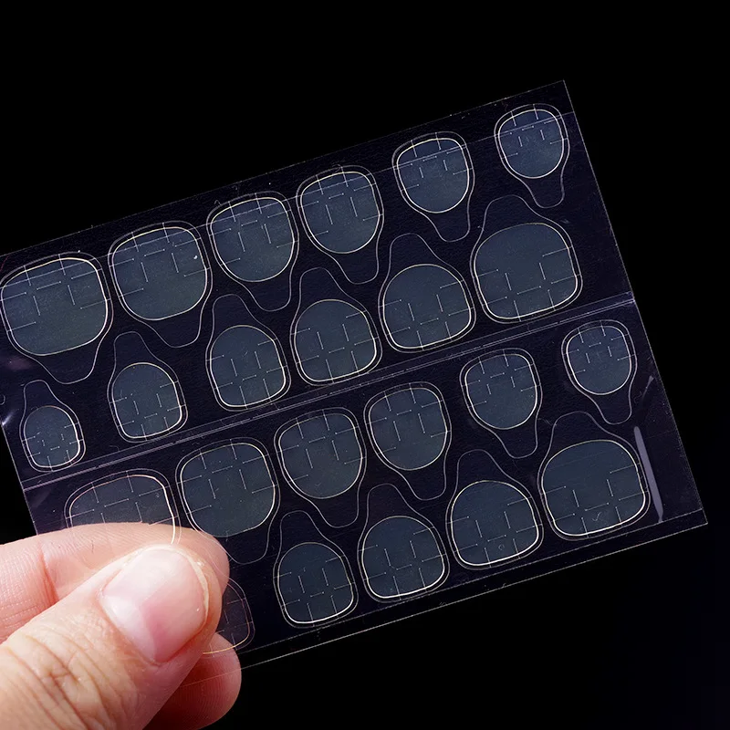 

1PCS Double Sided Adhesive Tabs Glue Tape Stickers False Nail Art Tip Double-side Transparent Flexible Nail Supplies Acrylic