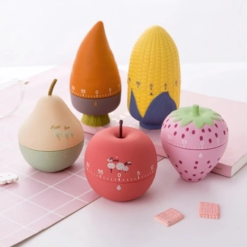 1 шт. креативный механический таймер с фруктами цифровой магнитный Будильник