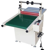 700 type conveyor belt electric cold laminating machine automatic film laminator laminating machine 220v650w 1 10mmin 0 1 5mm