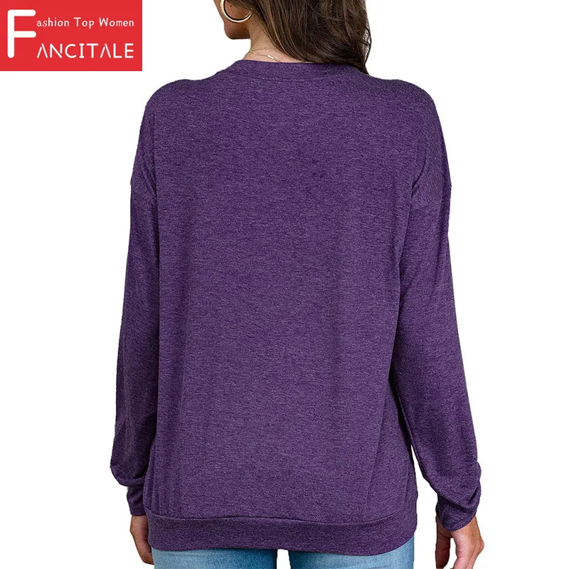 

Women New Fashion Be Kind T-shirt Long-Sleeved Letter Print Casual Teens Tops Autumn Spring Cotton O-Neck Clothes 6 Color 2XL