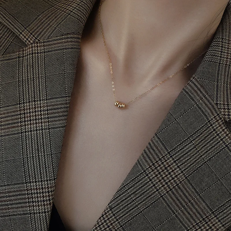 

Минималистичное ожерелье YAOLOGE из серебра 925 пробы, Женские Ювелирные изделия, модное Очаровательное ожерелье-цепочка до ключиц, вечерние