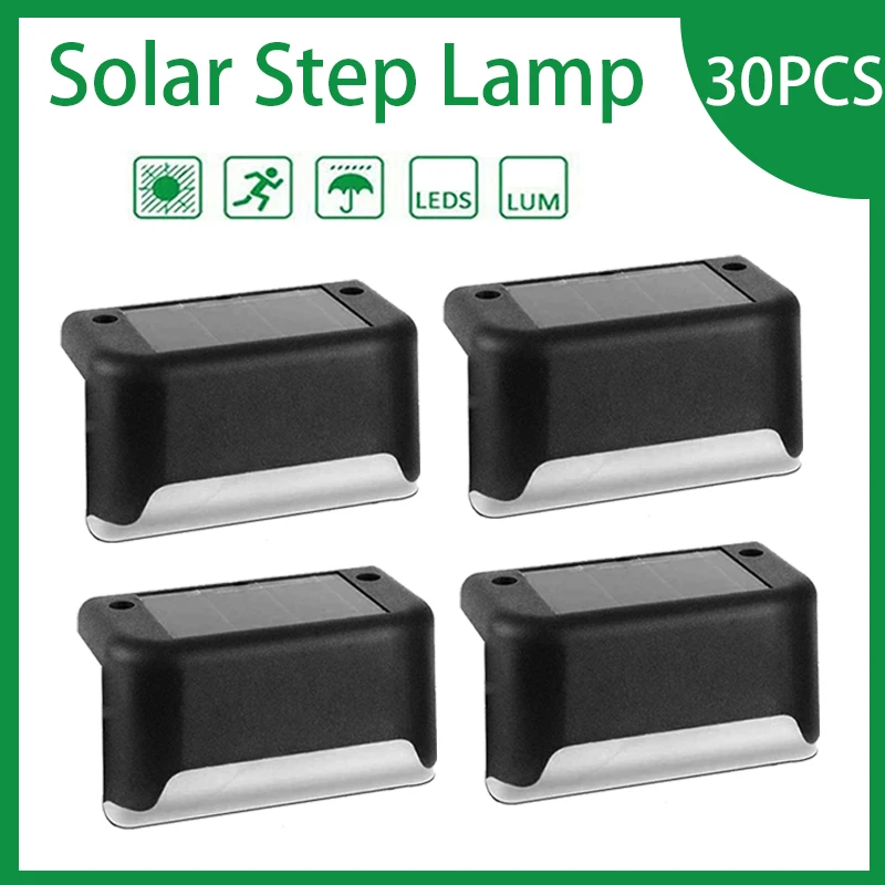 

Solar step lamp outdoor courtyard lamp nightlight LED street lamp ladder stair lamp balcony decoration waterproof