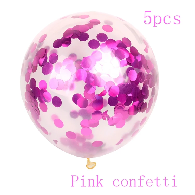Pink Foil Confetti Воздушные шары в виде слона, украшения для девочек и мальчиков, детские украшения для дня рождения, крещения, крещения - Цвет: Pink Foil Confetti