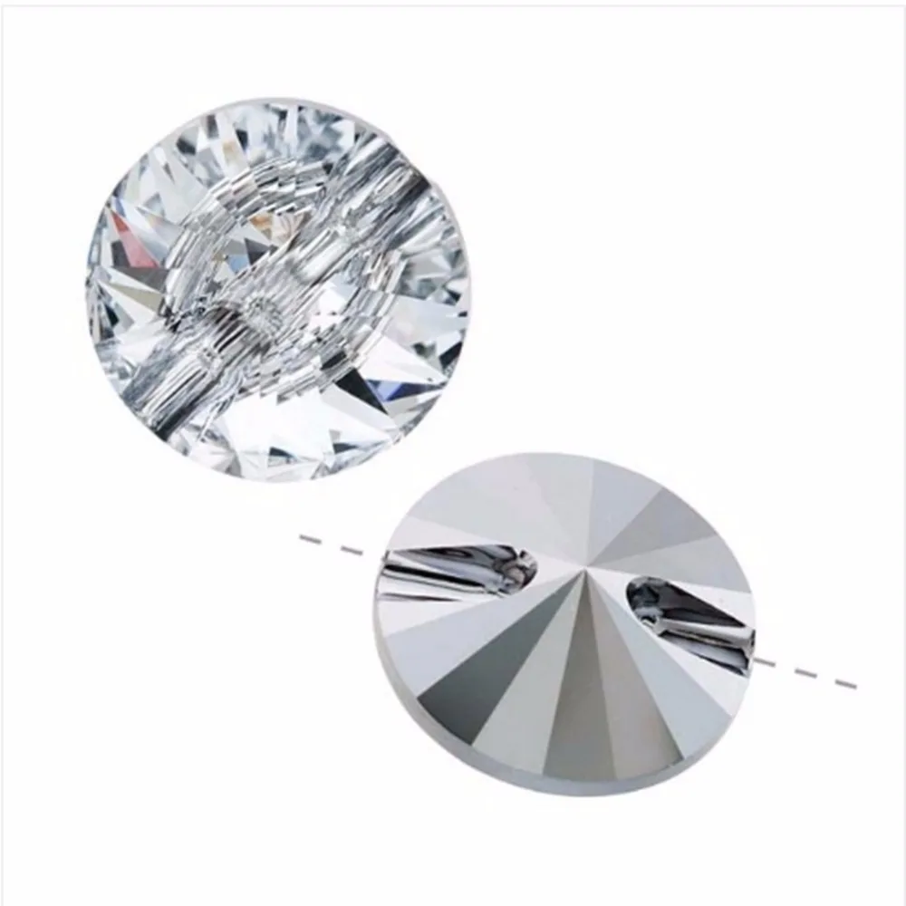 Высококачественные Австрийские пуговицы из камня Rivoli Ms Betti 3015 10 мм 1 шт. Покрытые