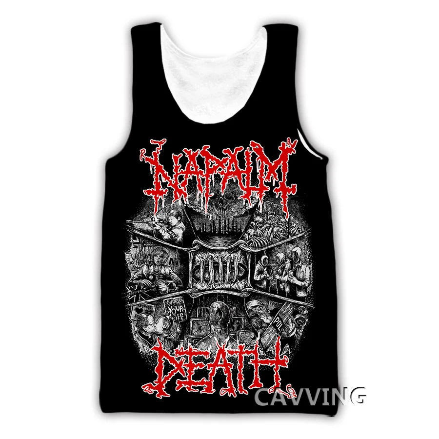Майка CAVVING Napalm Death мужская с 3D принтом жилет в стиле Харадзюку летняя нижняя