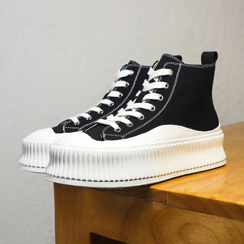 

Кеды женские высокие, дышащие кроссовки с вулканизированной подошвой, на шнуровке, спортивная обувь