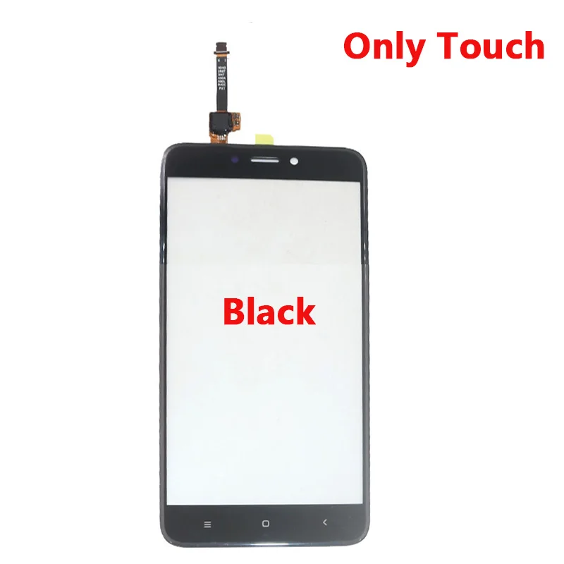 black only touch 5," ЖК-экран для XIAOMI Redmi 4X Дисплей сенсорный дигитайзер с рамкой для Redmi 4X ЖК-дисплей 4X Pro ЖК-экран lcd - Цвет: black only touch
