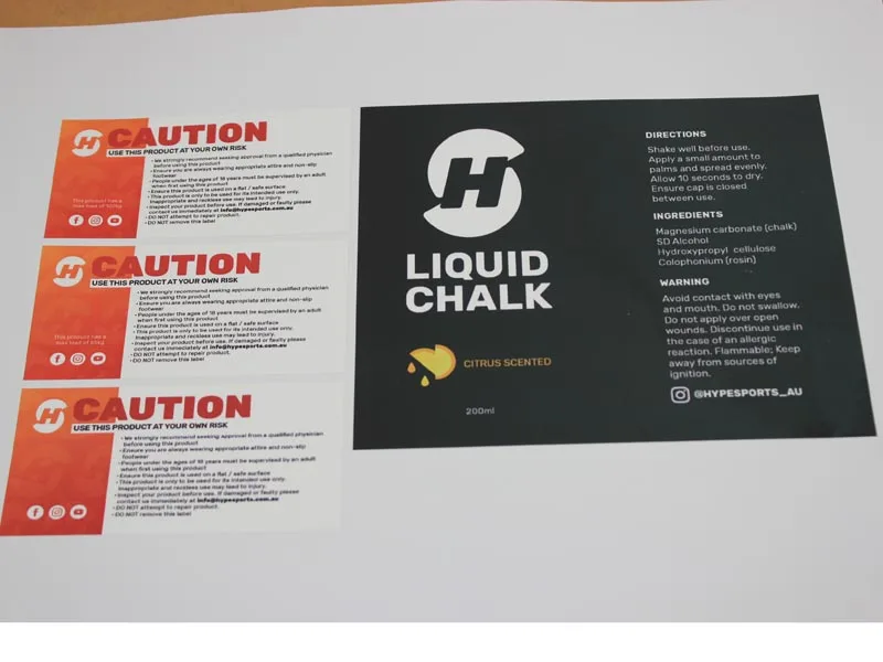 Индивидуальная самоклеящаяся этикетка на шею высокого качества и низкой яркости