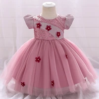 year old baby girls dress for newborn girls clothes big bowknot formal baby girl birthday party dress christening gown dresses