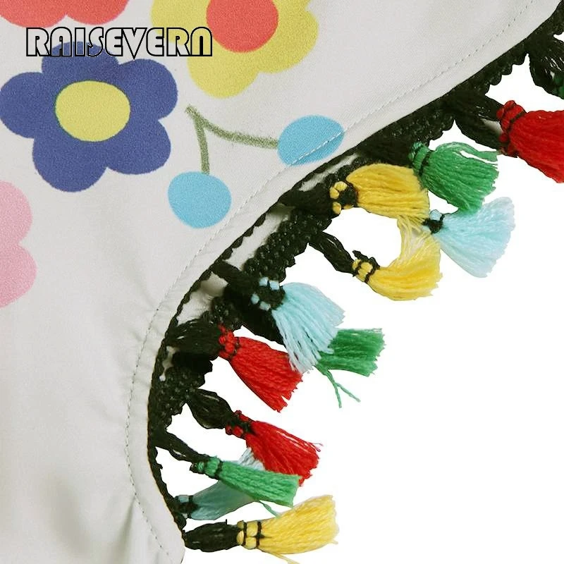 Свободное длинное женское пляжное бохо платье с цветочным принтом коротким