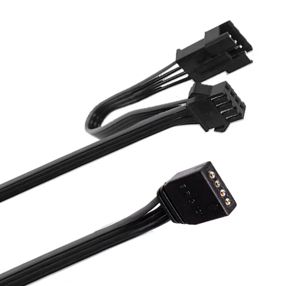 60 см 12 В 4 контакта RGB Соединительный кабель для ПК чехол вентилятор Светодиодная