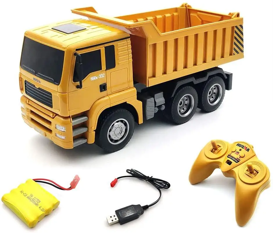 Huina 1332 6Channel Dump RC Truck Remote Control Construction Vehicle Toy With Sound And Light Kid Gift for Boys Adult enlarge