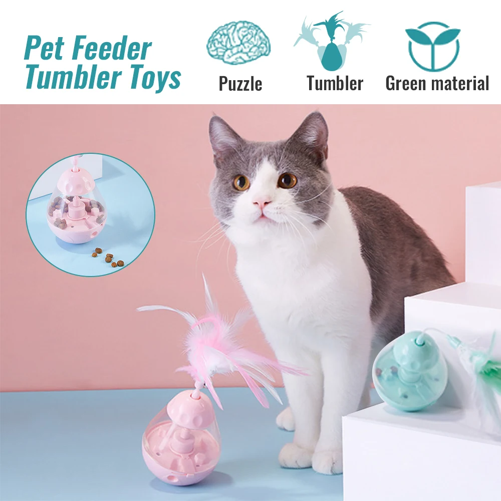 Корм для кошек мячи Интерактивная игрушка питомцев тумблер яйцо умнее кошки