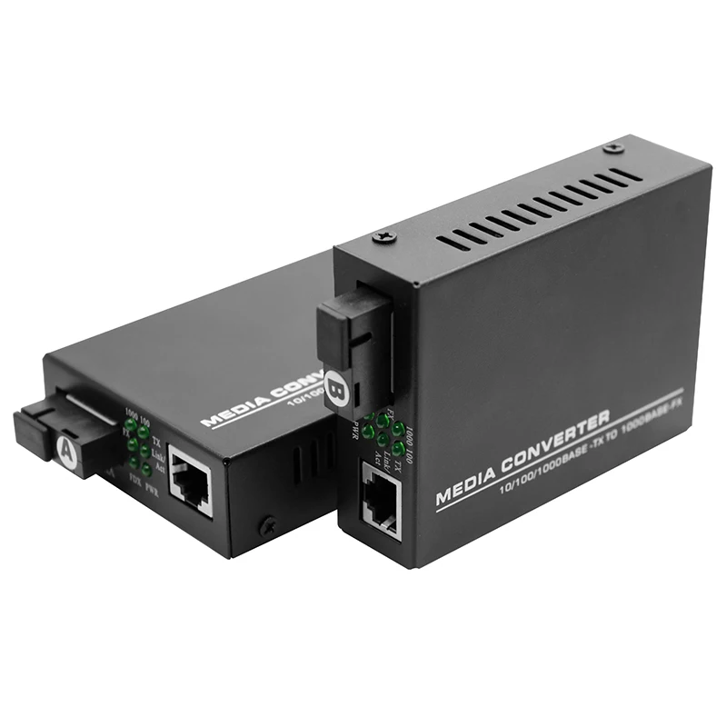 1 пара A/B SC Rj45 Порты и разъёмы 10/100/1000M 20 км одиночное волокно одномодовый
