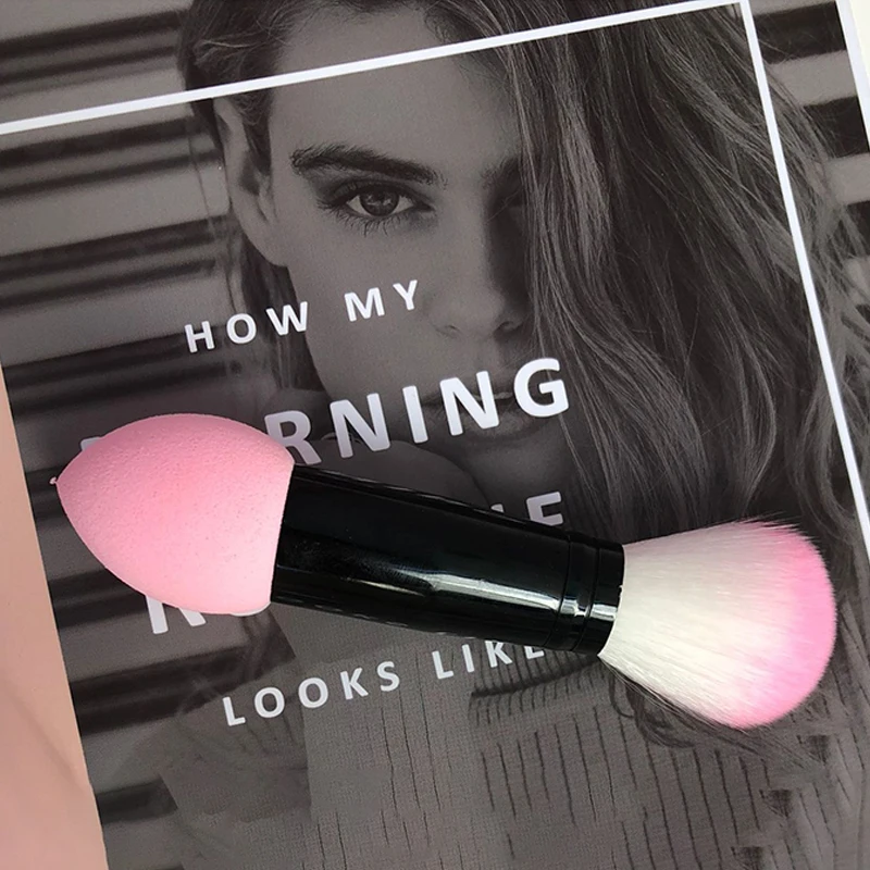 1 шт. Профессиональная Кисть для макияжа с двумя головками | Красота и здоровье