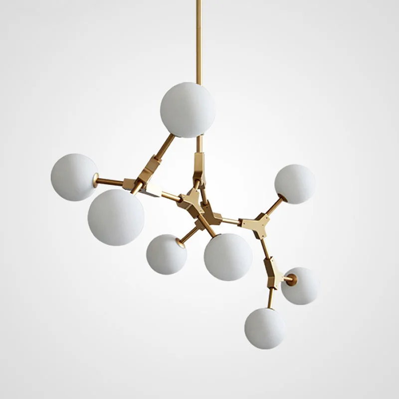 

Modern Nordic Molecular Chandelier Living Room Decor Ceiling Chandeliers Dining Hanging Lights Kitchen Island Luminaires
