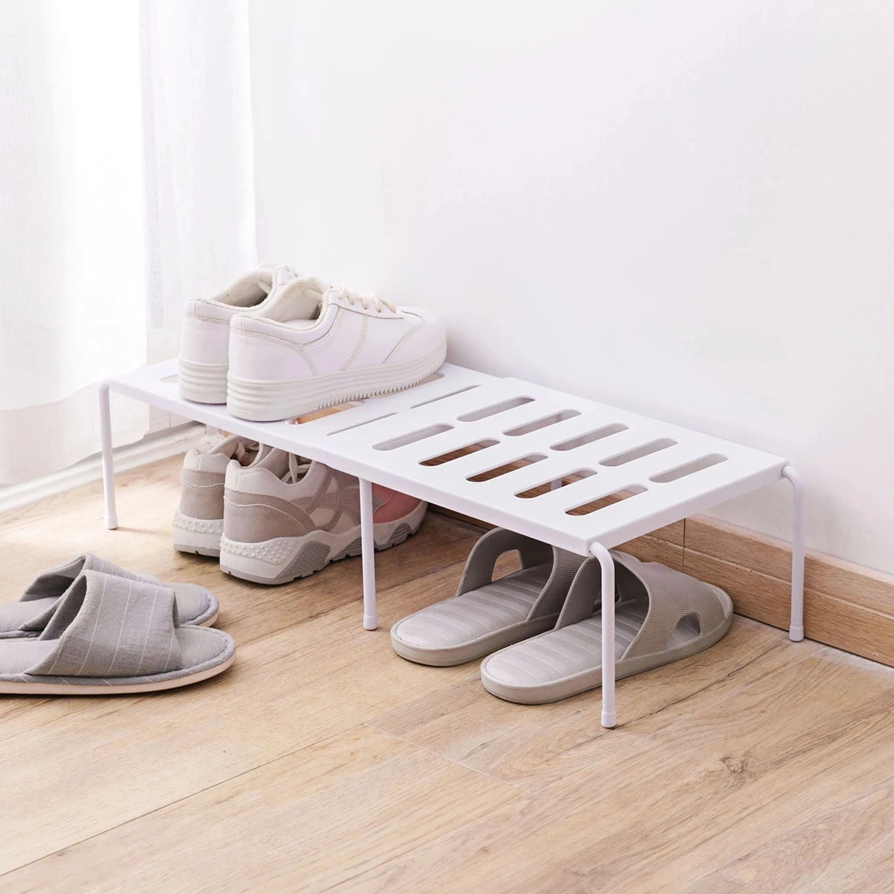 

Extensible Shoe Rack Storage Shelf Shoe Organizer Holder Under Sink Storage Rack Cabinet Organizer Household