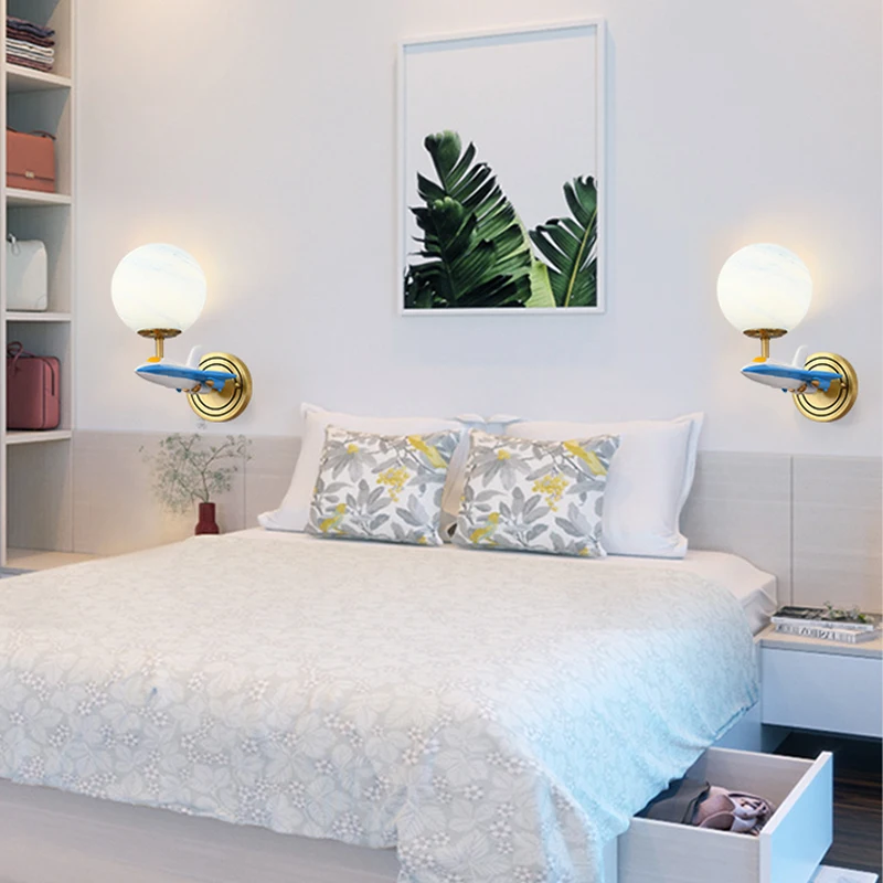 Настенный светильник для детской комнаты зеркальные светодиодные лампы декора