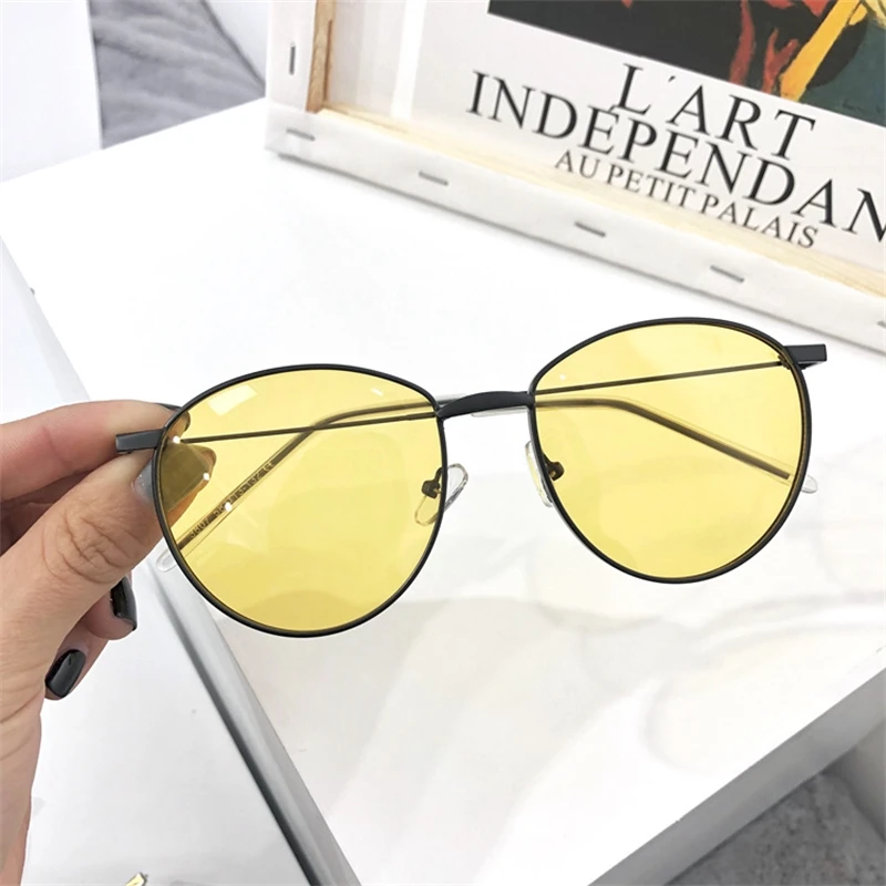

Fashion star Li Qin same SUNGLASSES PINK ocean piece Sunglasses