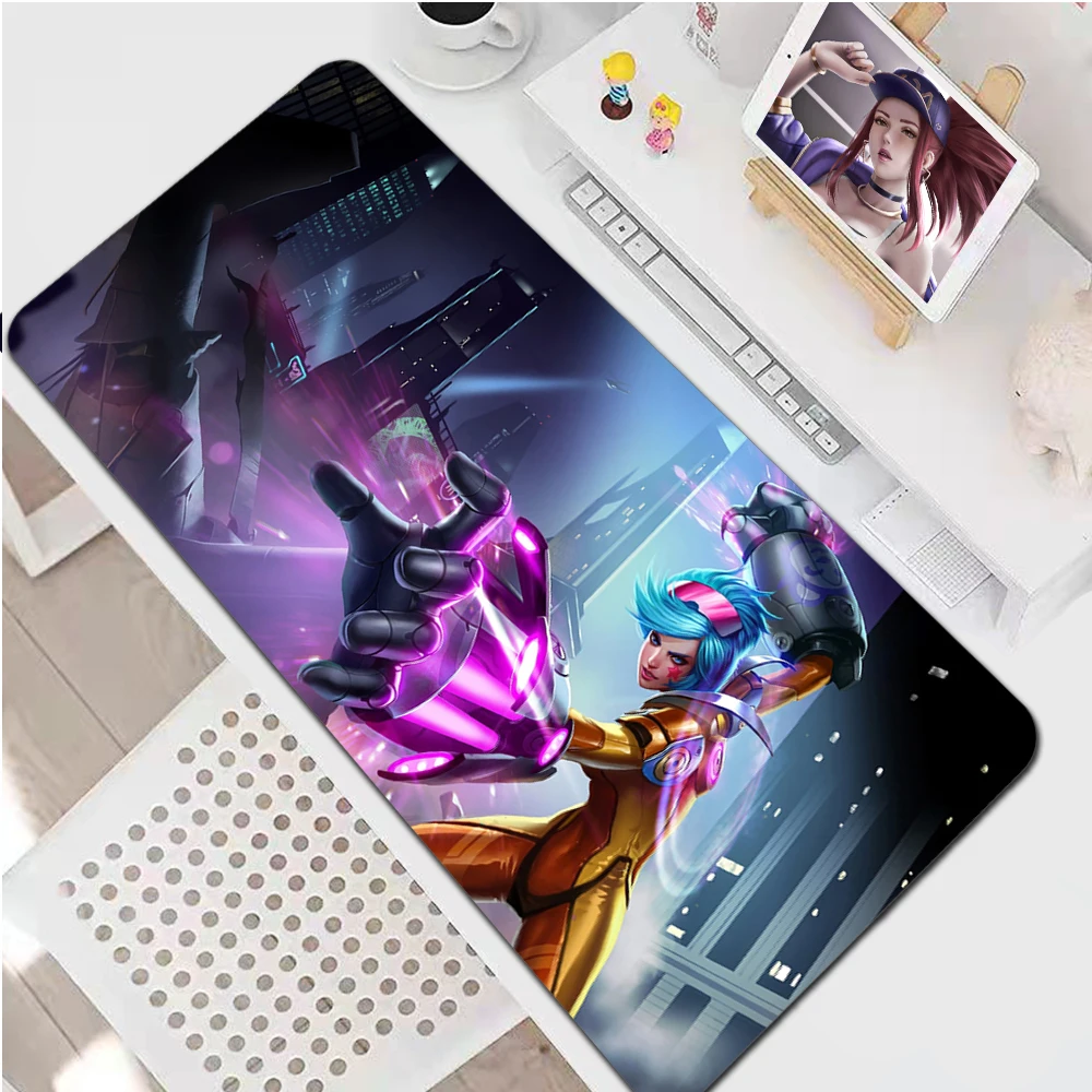 

Dropshipping League of Legends Vi Gaming Mouse Pad Gamer Keyboard Maus Pad Desk Mouse Mat Game Accessories For Overwatch